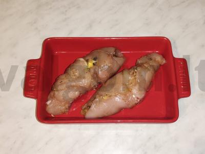 Vištienos ritinėliai „Havajai“ Žingsnis 6