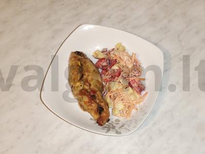 Vištienos ritinėliai „Havajai“ pagrindine nuotrauka