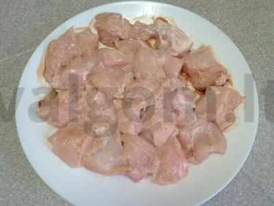 Kepti kalakutienos šašlykai su daržovėmis Žingsnis 2