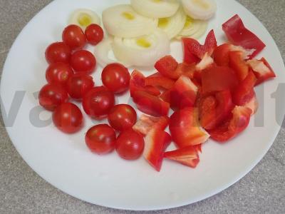 Kepti kalakutienos šašlykai su daržovėmis Žingsnis 3