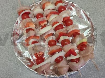 Kepti kalakutienos šašlykai su daržovėmis Žingsnis 5