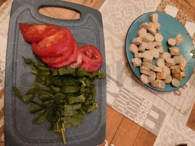 Tako su vištienos dešrelėmis, imbieru ir sūriu Žingsnis 2