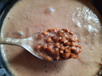 Grikių šokoladinė košė su graikiniais riešutais Žingsnis 3