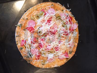 Greita pica ant lavašo Žingsnis 5