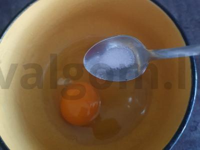 Kiaušinių blynai su įdaru Žingsnis 2