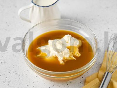 Mango biskvitinis tortas Žingsnis 5