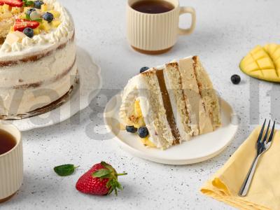 Mango biskvitinis tortas pagrindine nuotrauka