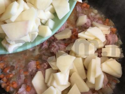 Bulvės su kumpiu ir rozmarinu Žingsnis 7