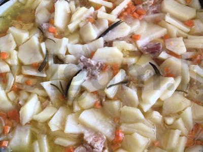 Bulvės su kumpiu ir rozmarinu Žingsnis 11