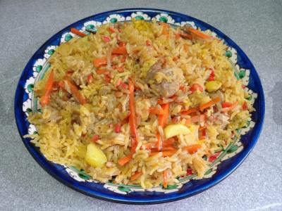 Jazminų ryžių ir antienos krūtinėlės plovas pagrindine nuotrauka