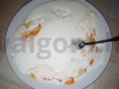 Blynai su vieno procento kefyru Žingsnis 2