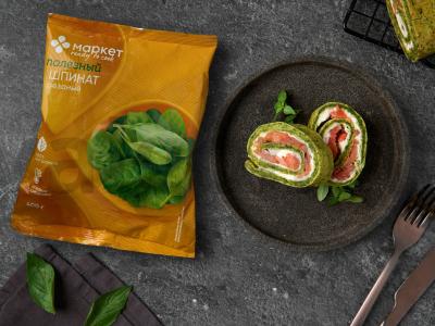 Špinatų ritinys su lašiša pagrindine nuotrauka