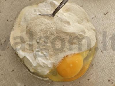 Fitneso blynai su baltymu iš ryžių miltų Žingsnis 1