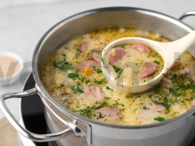 Lenkų baltas barsukas su Krakovo dešra Žingsnis 7