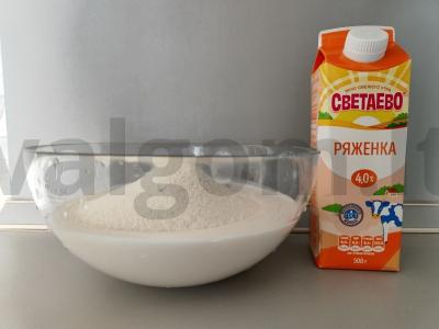 Mano pyragas ant rauginto pieno Žingsnis 1