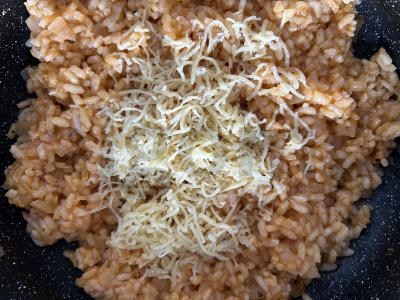 Risotto su pomidorų pasta Žingsnis 5