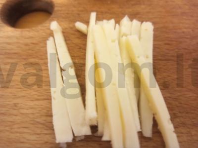 Krabų lazdelės, įdarytos varške ir sūriu Žingsnis 2