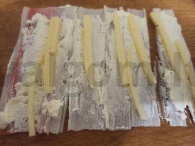 Krabų lazdelės, įdarytos varške ir sūriu Žingsnis 4