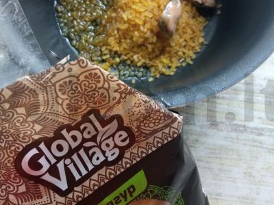 Salotas „Jūrinis bulgur“ Žingsnis 1