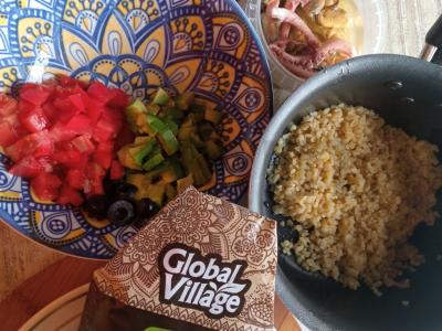 Salotas „Jūrinis bulgur“ Žingsnis 3