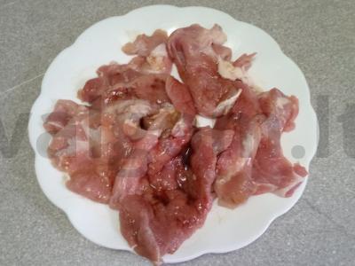 Kiaulienos kotletai sojų padaže vakarienei Žingsnis 3