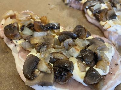 Kiauliena, kepta orkaitėje su pievagrybiais ir sūriu Žingsnis 5