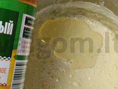 Kokosų blynai Žingsnis 3