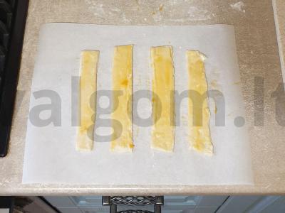 Kreminiai pagaliukai su vanile ir šokoladu Žingsnis 2