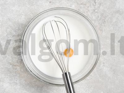 Sūrio nesaldžios vaflės Žingsnis 2