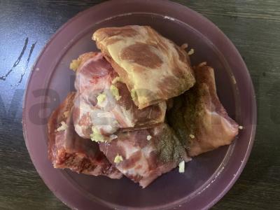 Kiaulienos šonkauliai medaus padaže Žingsnis 2