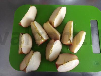 Greitai marinuoti obuoliai Žingsnis 1