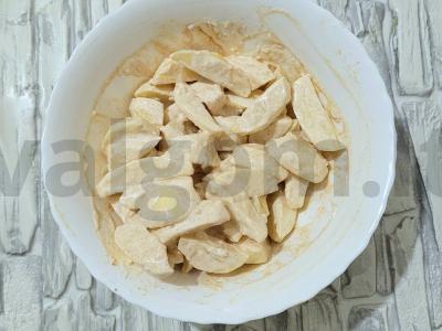 Aštrus bulvių patiekalas su grietine orkaitėje Žingsnis 2