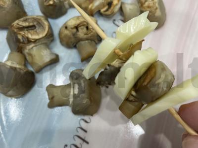 Užkandis ant iešmelių „Grybų pyragas“ Žingsnis 3