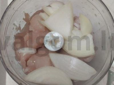 Vištienos blynai su avižomis ir sūriu Žingsnis 2