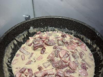 Karbonares makaronai grietinėlės padaže Žingsnis 4