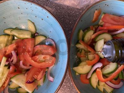 Porcijos fitneso salotų Žingsnis 5