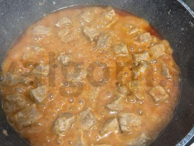 Jautienos guliašas su grikių miltais Žingsnis 6