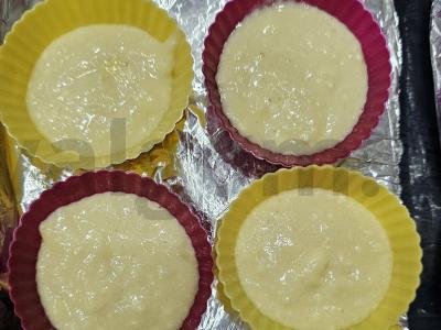 Mafininiai su kremu ir braškių uogiene Žingsnis 3