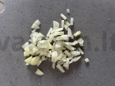 Bulvių apkepas su faršu ir pomidorų pasta Žingsnis 2