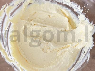 Varškės apkepas su manų kruopomis Žingsnis 3