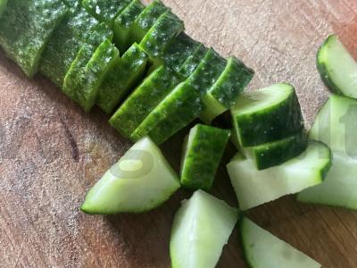 Salotas „Prima“ su žemės riešutais Žingsnis 1