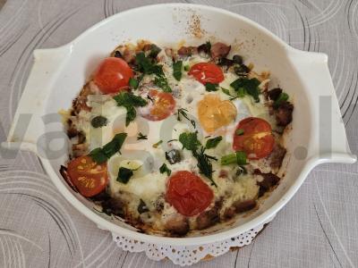 Skani kiaušinienė su šašlyku orkaitėje pagrindine nuotrauka