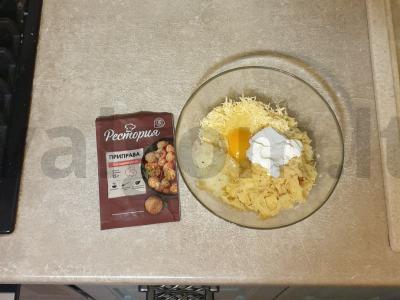 Kepti bulvių blynai su sūriu Žingsnis 5