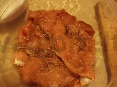 Silpnai sūdyta lašiša augaliniame aliejuje Žingsnis 3