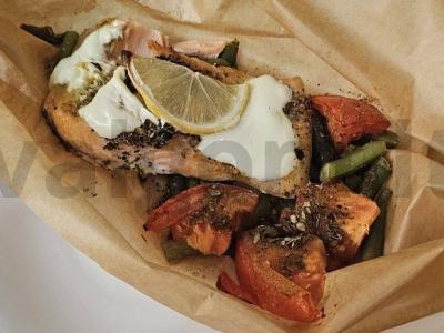 Kepta upėtakis su daržovėmis orkaitėje Žingsnis 5