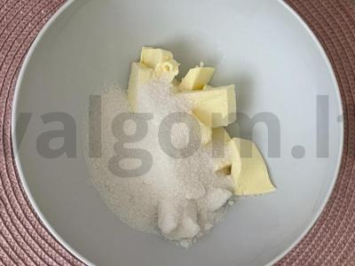 Muffinai su moliūgų tyrė Žingsnis 2