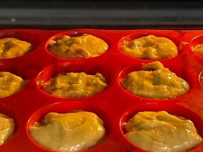 Muffinai su moliūgų tyrė Žingsnis 6