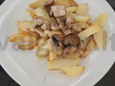 Keptas bulves su grybų padažu vakarienei Žingsnis 6