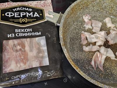 Greita namų pica su grybais ir bekonu Žingsnis 4