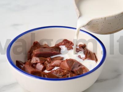 Jautienos kepenys su pienu Žingsnis 2